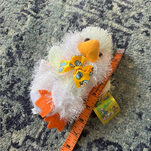 NEW WITH TAGS Mary’s Little Menagerie Fluffy White Easter Duck Bean Bag Plush - Picture 5 of 5